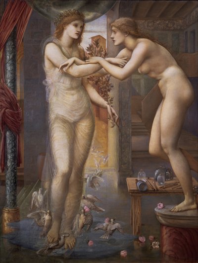 Pygmalion en het Beeld door Edward Burne Jones